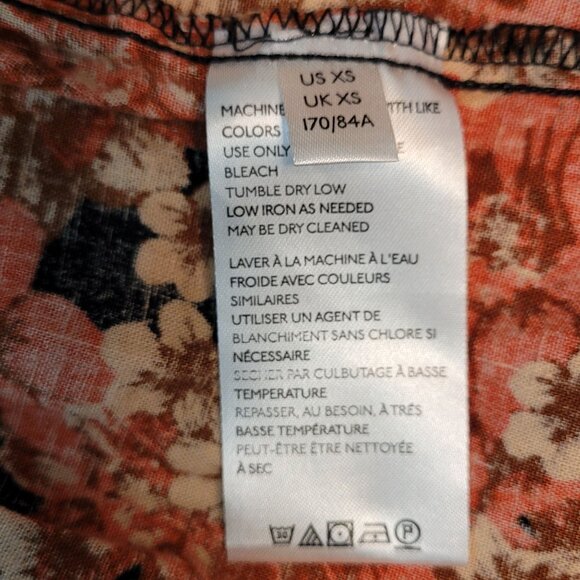 Free People Pattern Play Mini Dress XS Floral Coquette Ethereal Country Girl - Picture 6 of 12